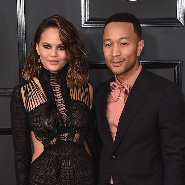 John Legend Compares Chrissy Teigen To A Toddler At Grammys 2017 E Online